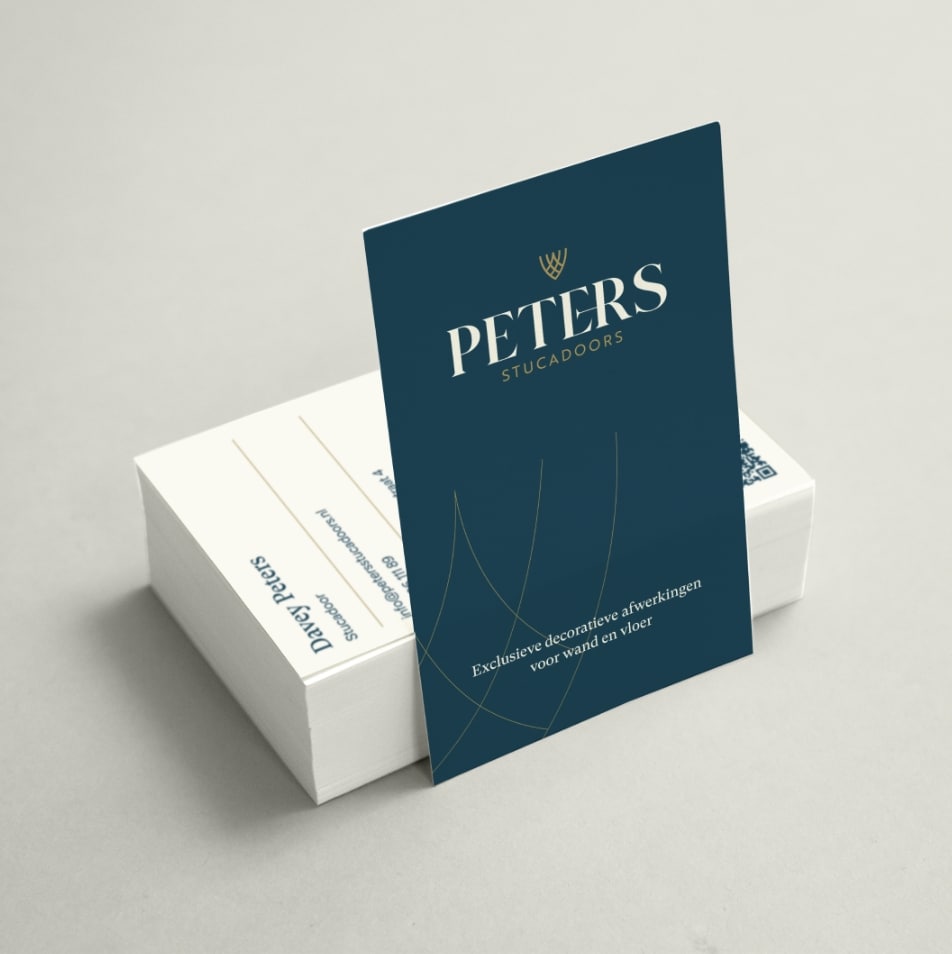 Peters stucadoors visitekaart