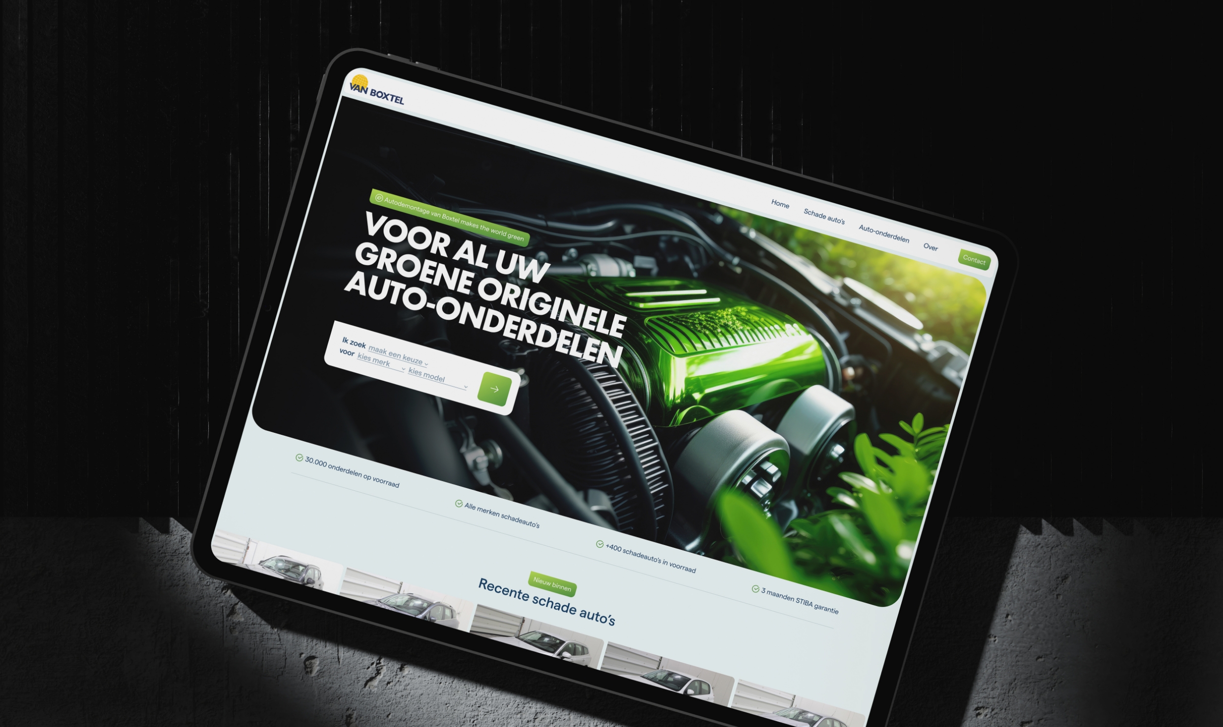 Autodemontage van Boxtel website