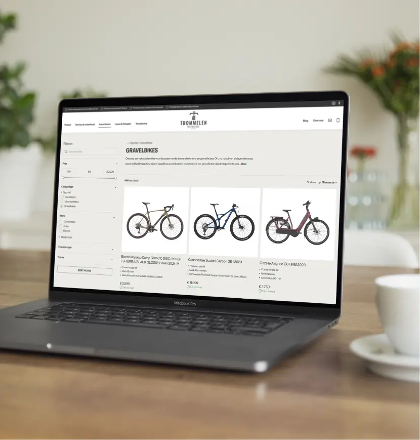 CycleSoftware integratie met website 02