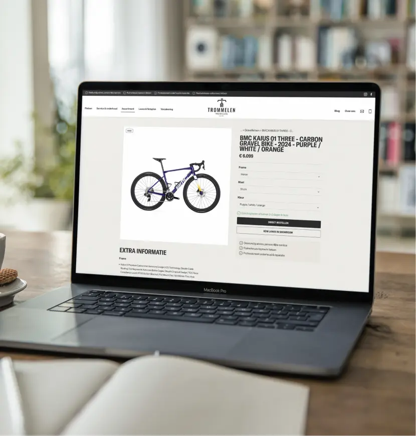 CycleSoftware integratie met website 04