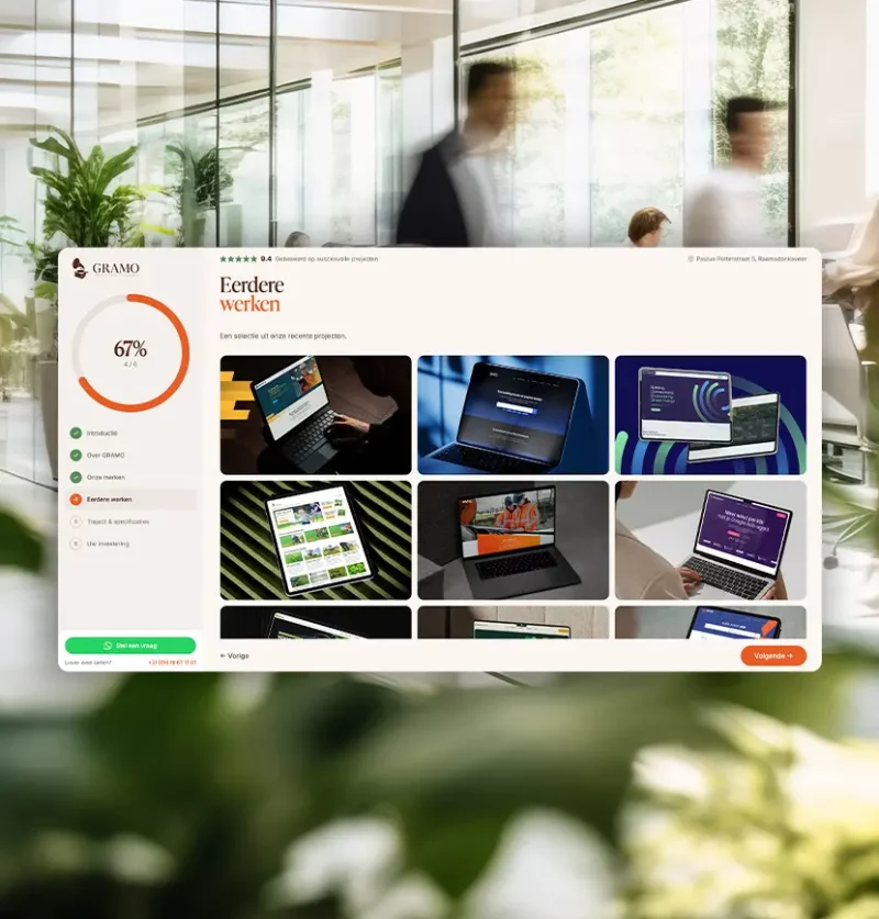 GRAMO-adviseur toont een werkende AI-toepassing op een laptop